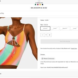 Dippin Daisys Nova style in aura print with keyhole size Medium NWT